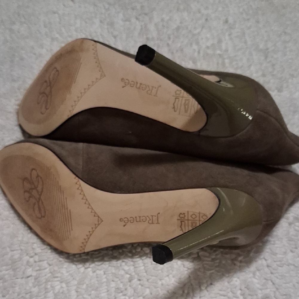 J.Renee Taupe Peep-Toe Heels - Picture 5 of 7